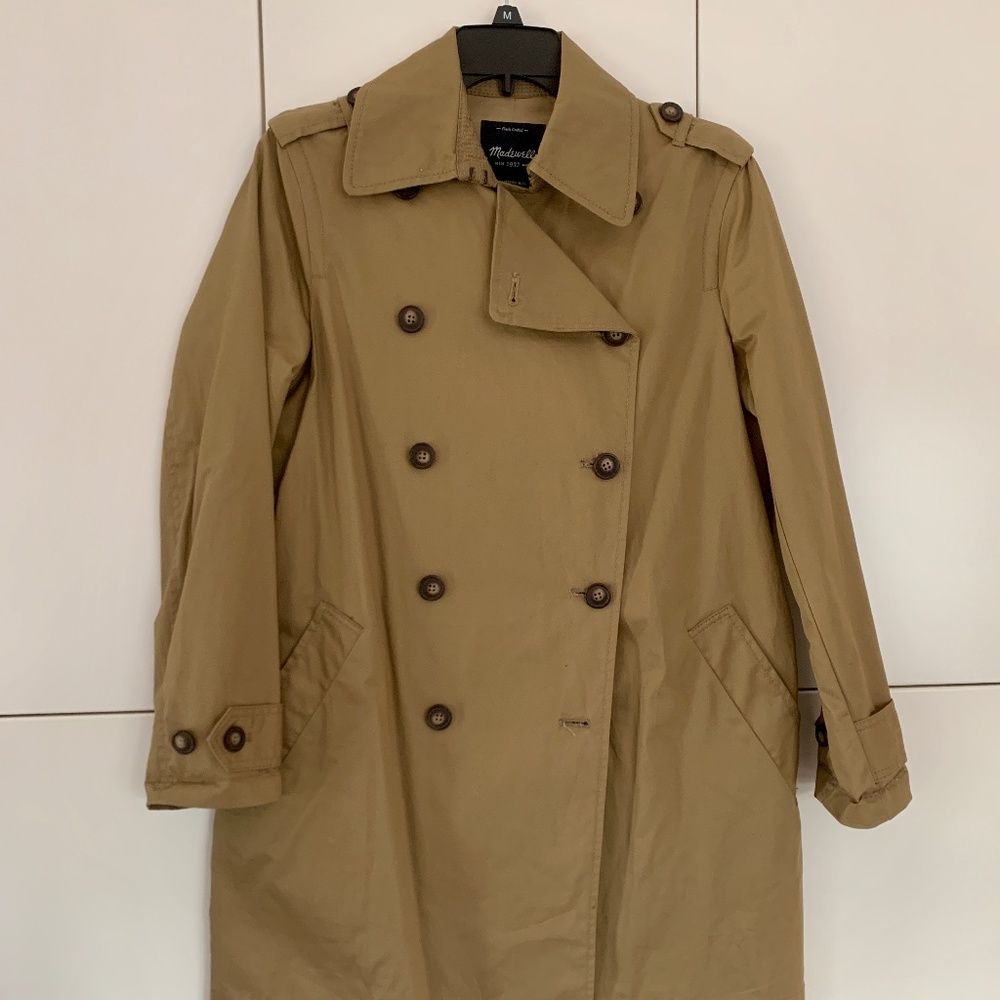 MADEWELL Trench Coat sz XS EUC